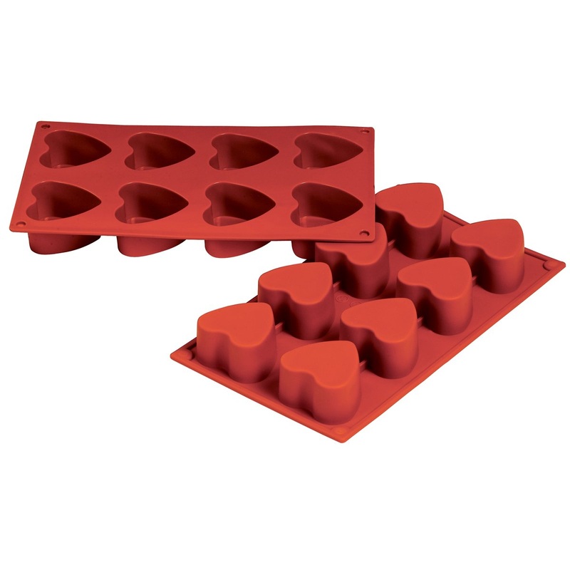 Fat Daddio's 3oz Heart Silicone Baking Mold