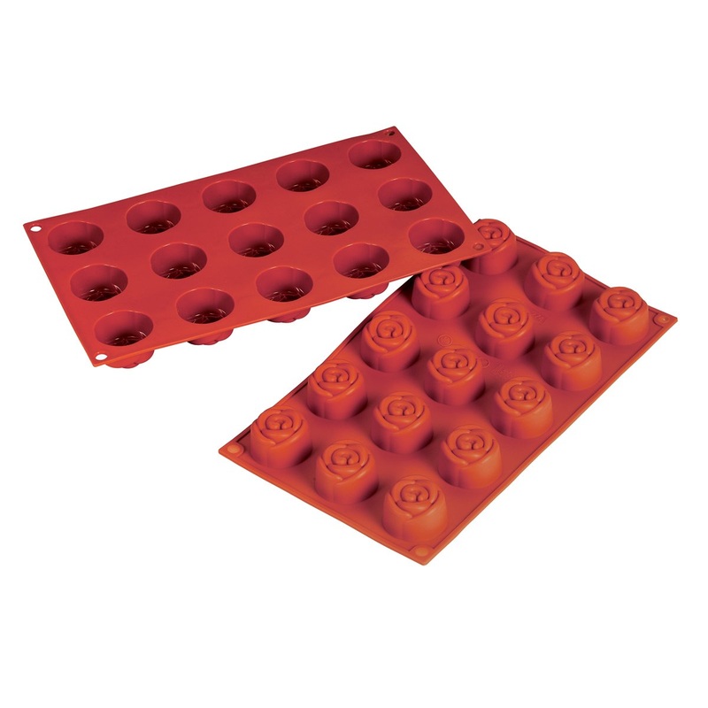 Fat Daddio's .78oz Rose Silicone Baking Mold
