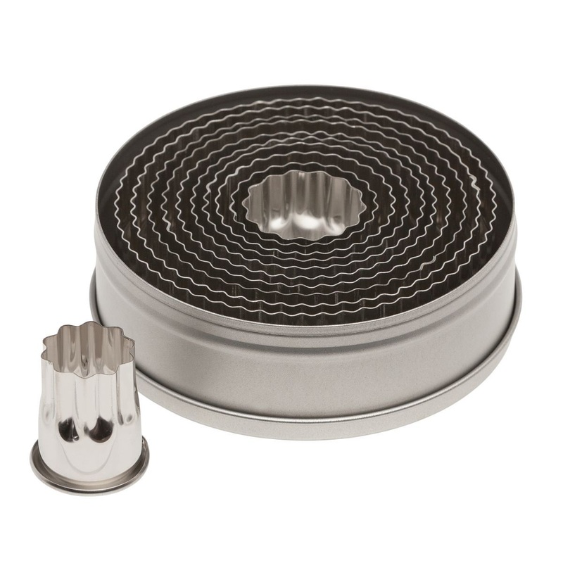 Fluted Round Cutter Set 11pc