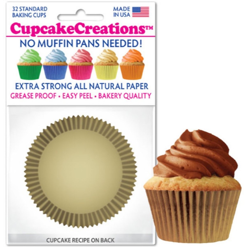 Gold Cupcake Liner, 32 ct.