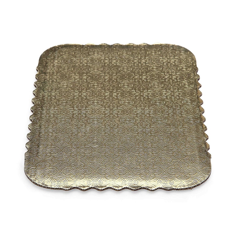 Gold Scalloped Sheet Cake Boards  All Sizes