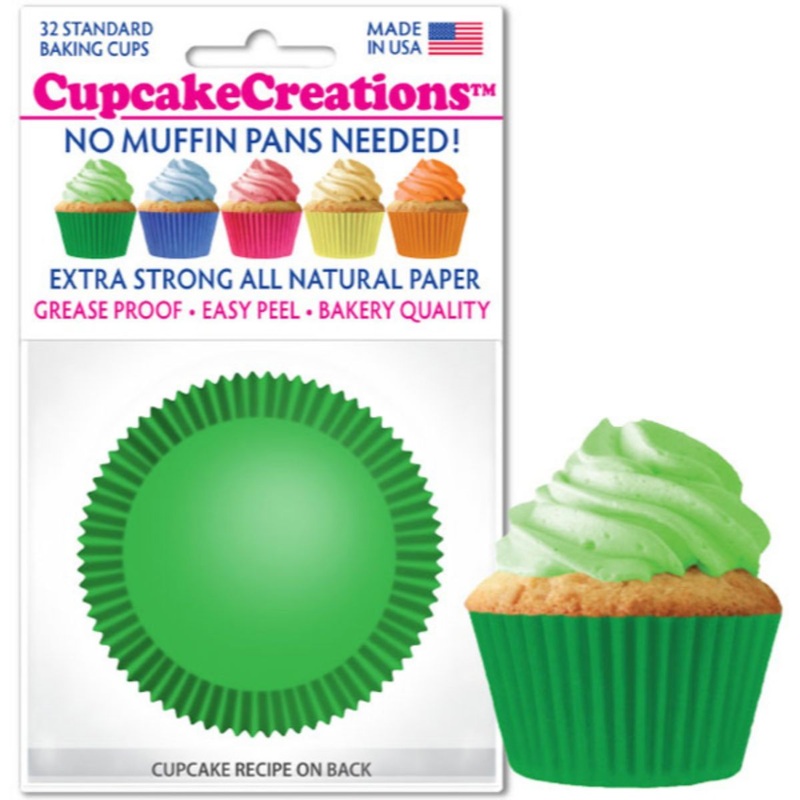 Green Cupcake Liner, 32 ct.