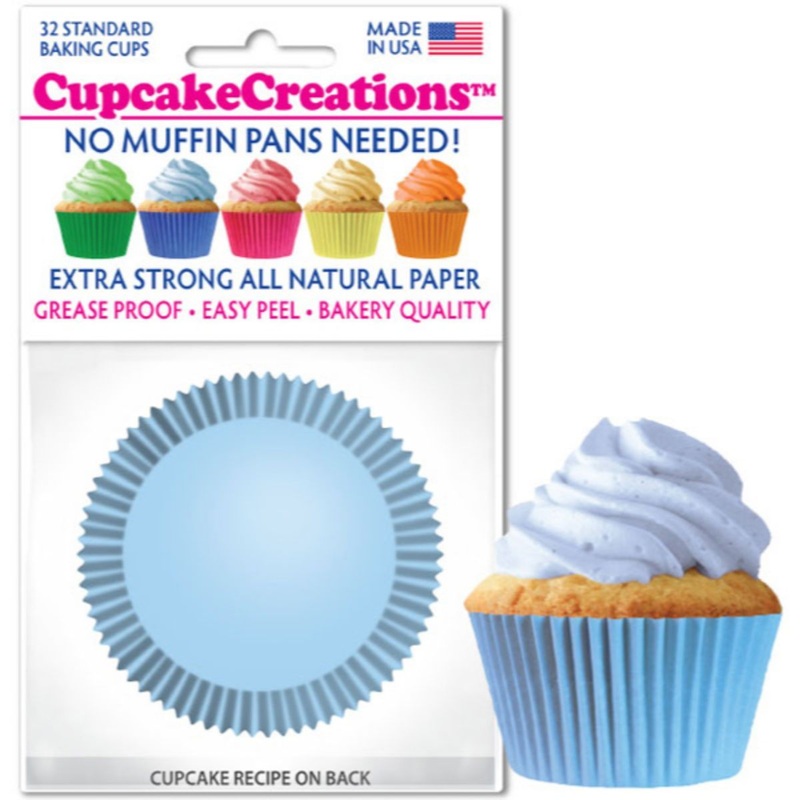 Light Blue Cupcake Liner, 32 ct.