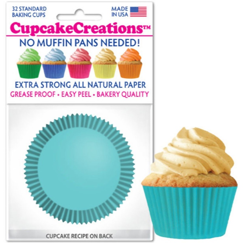 Light Turquoise Cupcake Liner, 32 ct.