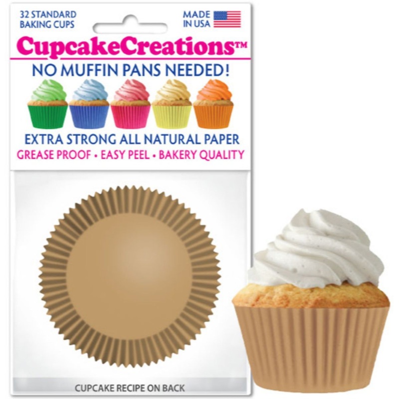 Natural Cupcake Liner, 32 ct.