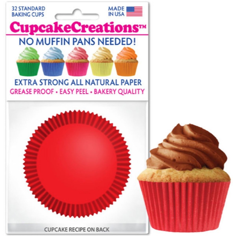 Red Cupcake Liner, 32 ct.