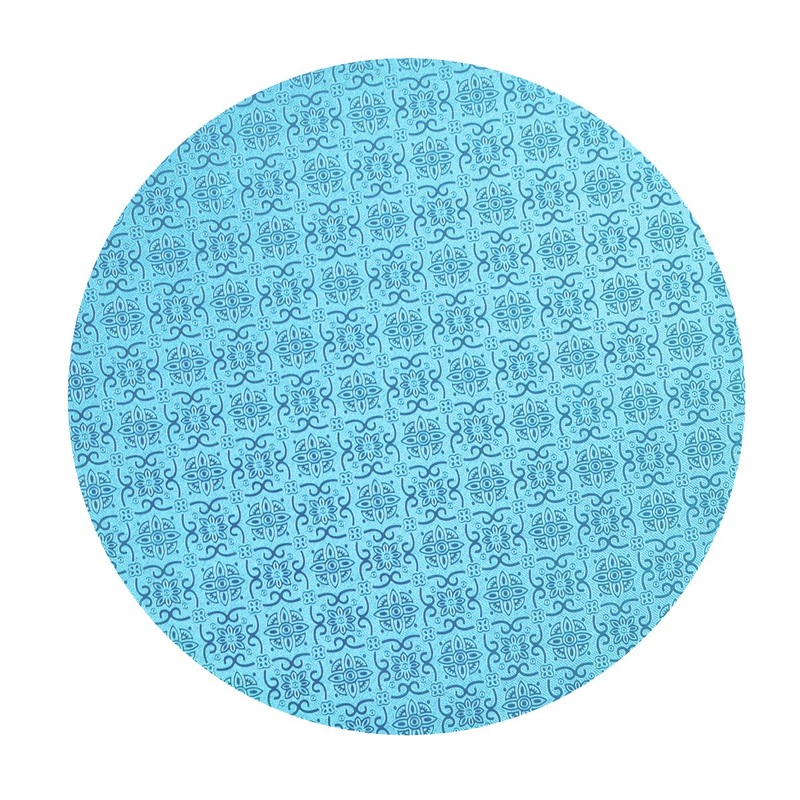 Tahiti Blue Circle Cake Drums  All Sizes
