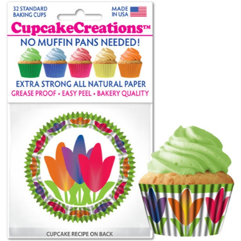 Tulips Cupcake Liner, 32 ct.