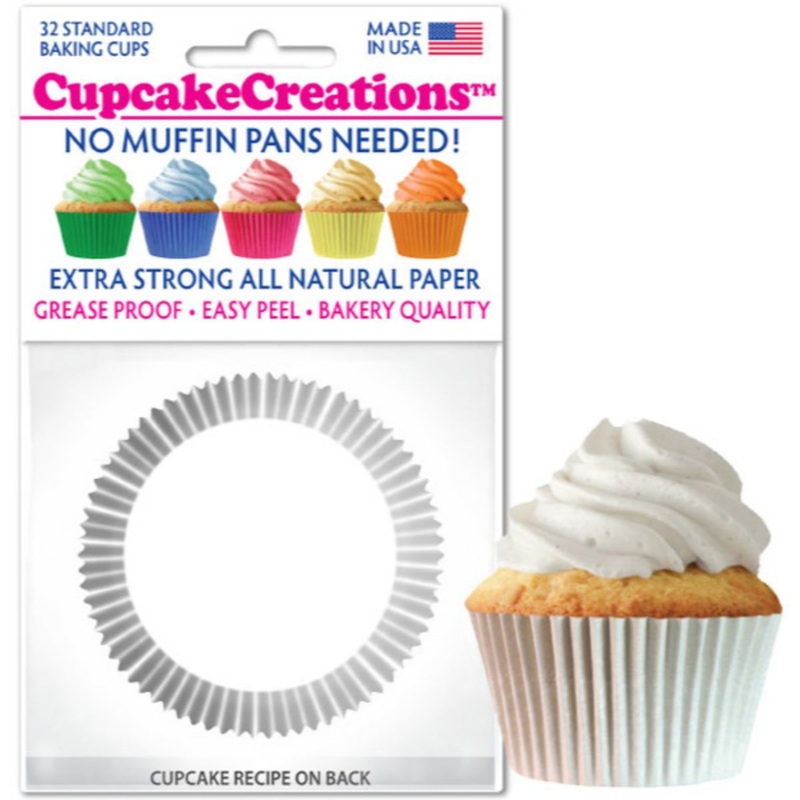 White Cupcake Liner, 32 ct.