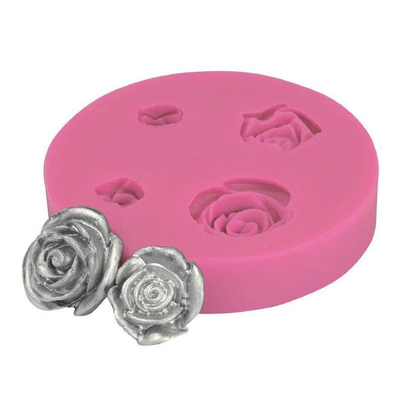 Assorted Roses Silicone Mold