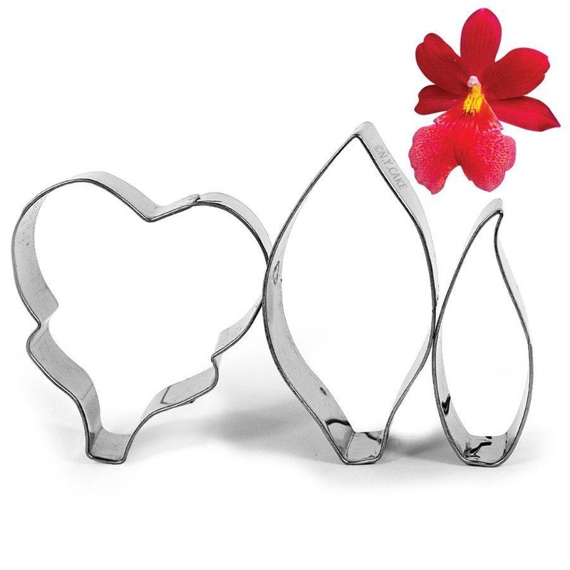 Burrageara Orchid Fondant Cutter- Set of 3