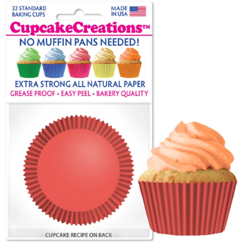 Coral Cupcake Liner, 32 ct.
