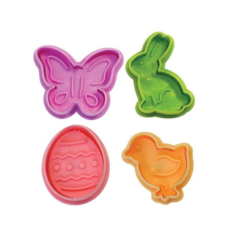 Easter Plunger Fondant & Pie Cutter - Set of 4