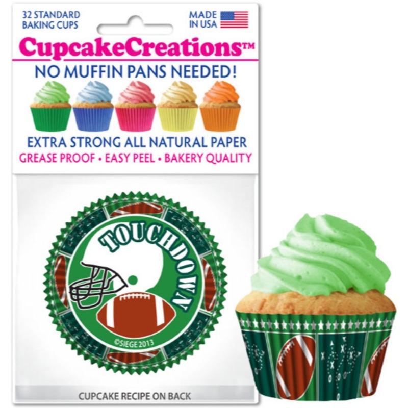 Football Cupcake Liner, 32 ct.