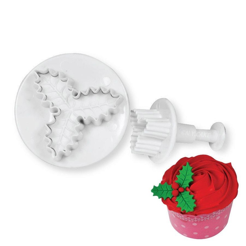 Holly Leaf Plunger Cutter - 2 in 1