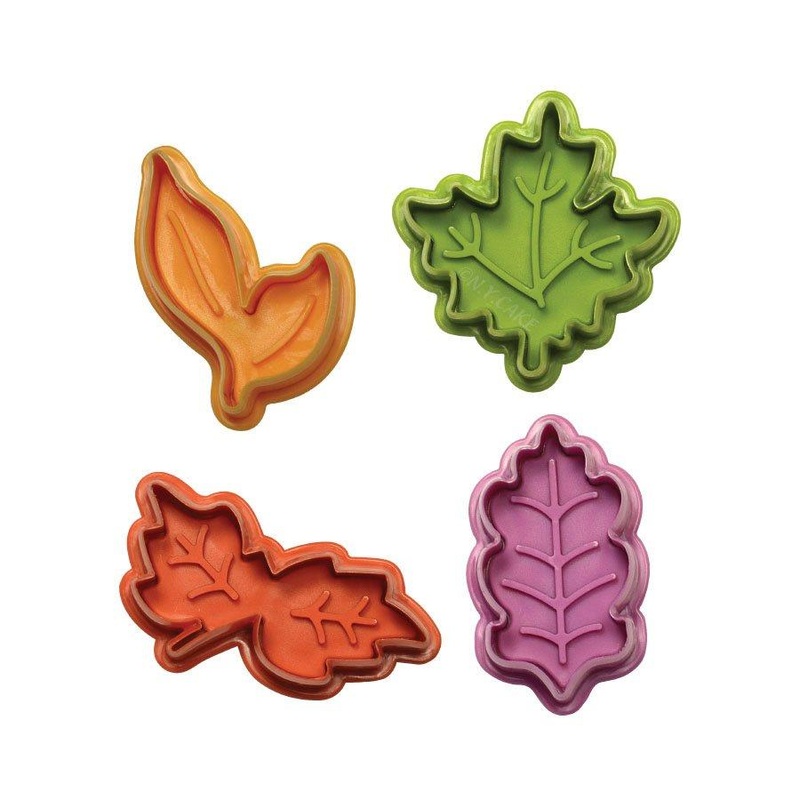 Leaves Plunger Cutter - Set of 4