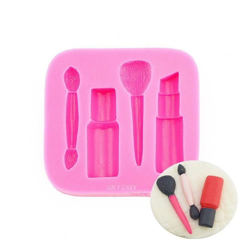 Makeup Brush, Lipstick, and Nailpolish Silicone Mold