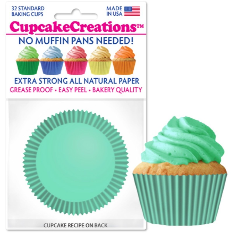 Mint Cupcake Liner, 32 ct.