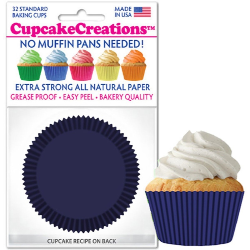 Navy Blue Cupcake Liner, 32 ct.