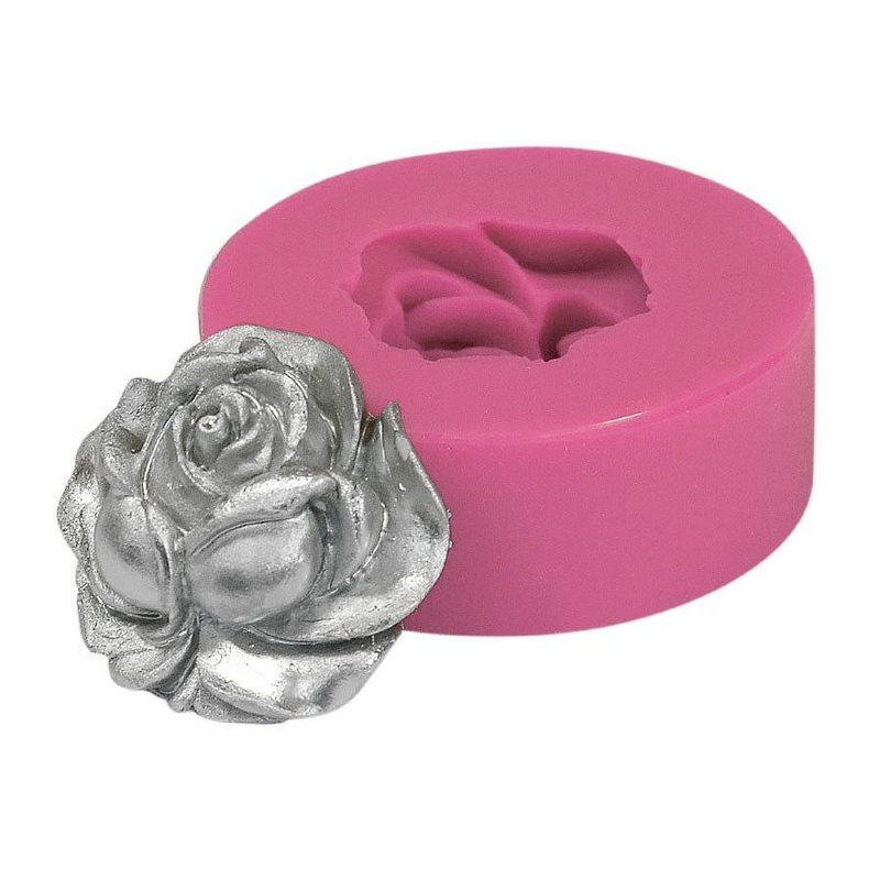 Open Rose Marzipan and Fondant Mold