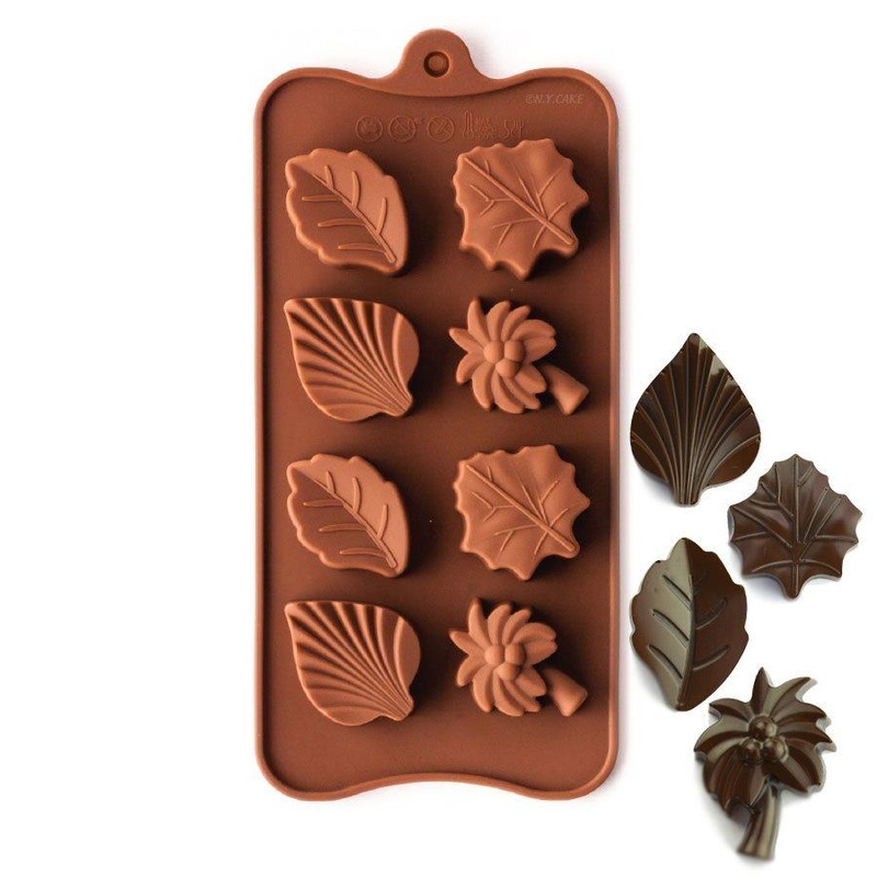Palm Tree & Leaves Silicone Chocolate Mold