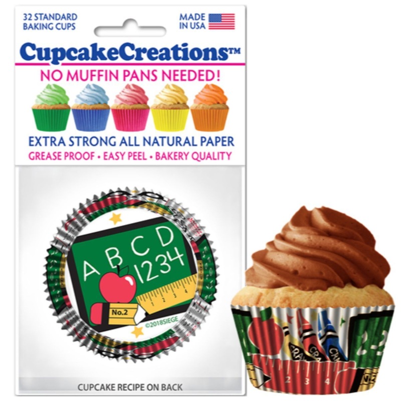 School Days Cupcake Liner, 32 ct.