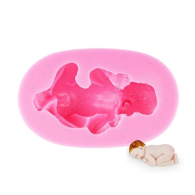 Small Sleeping Baby Silicone Mold