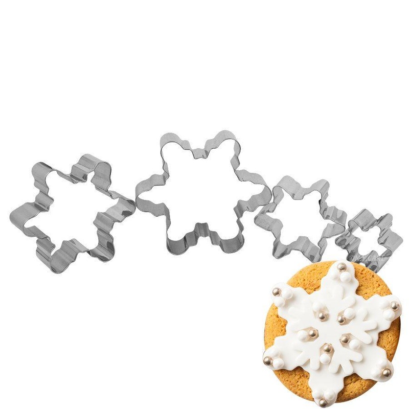 Snowflake Fondant Cookie Pastry Cutter Set
