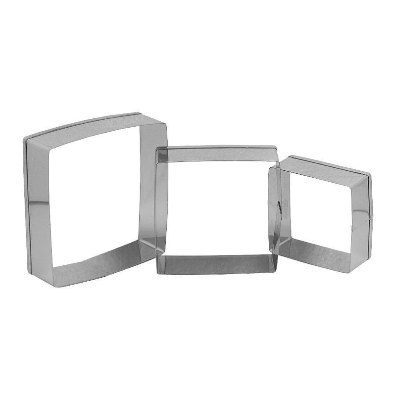 Square Fondant Cookie Pastry Cutter Set