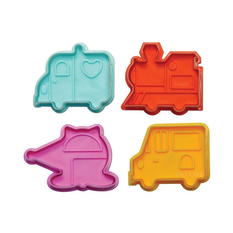 Traffic Transport Fondant & Pie Cutter Set