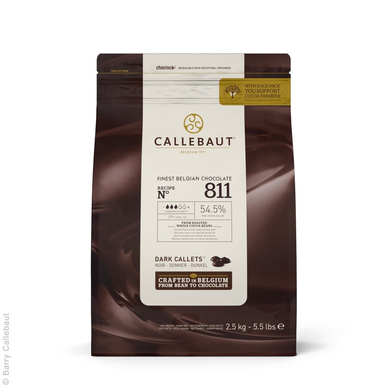Callebaut Dark Chocolate N 811 Callets