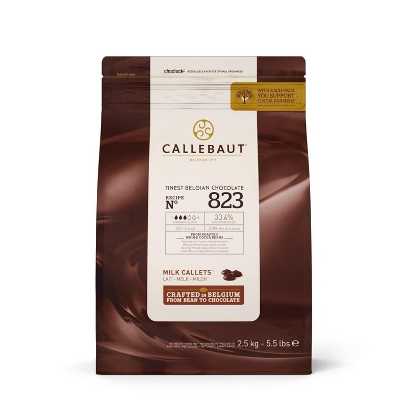 Callebaut Milk Chocolate N 823 Callets