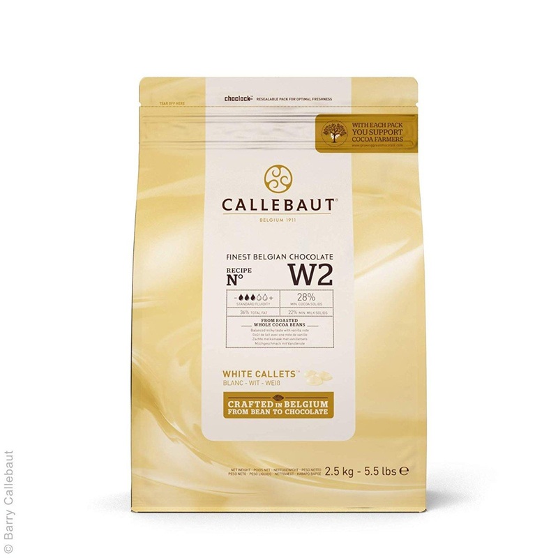 Callebaut White Chocolate N W2 Callets