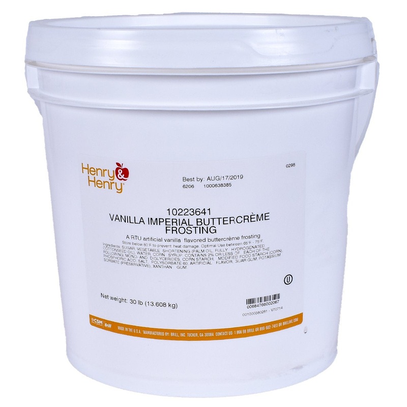 White Imperial Buttercream Icing 30lb. Bucket