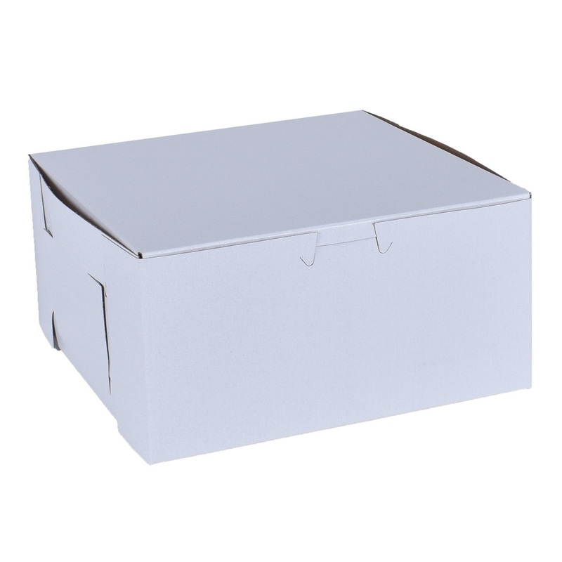 White Cake Boxes - 9x9x4
