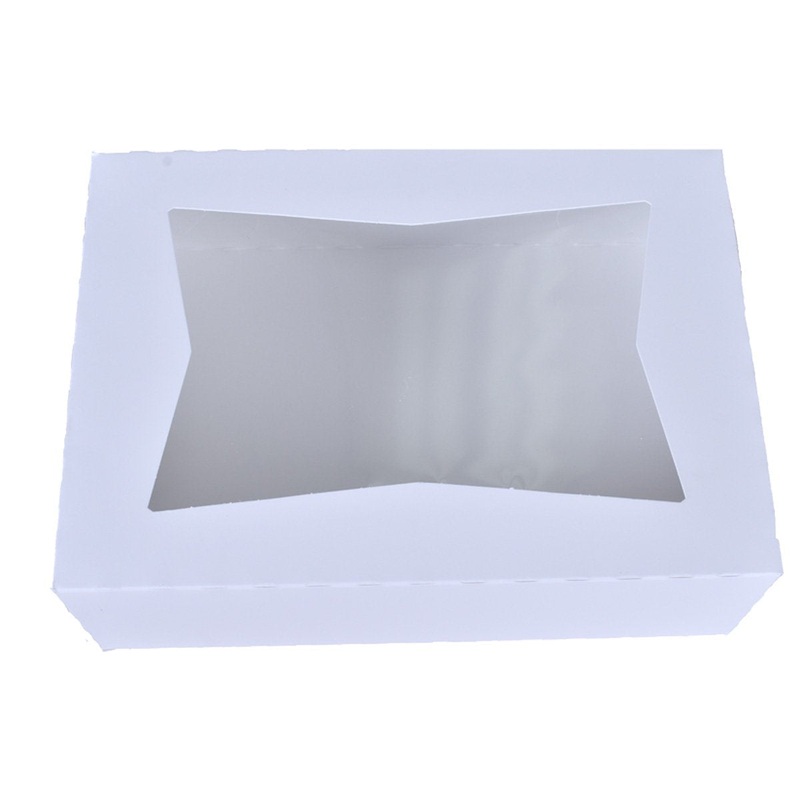White Window Cake Boxes - 8x4x4