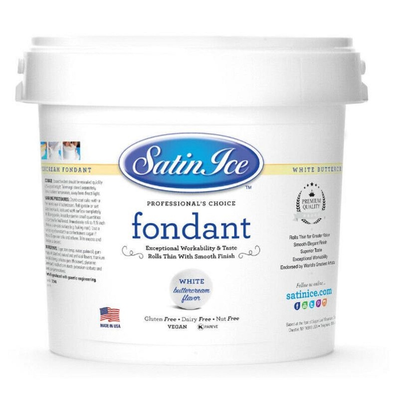 Satin Ice White Buttercream Fondant 10lb
