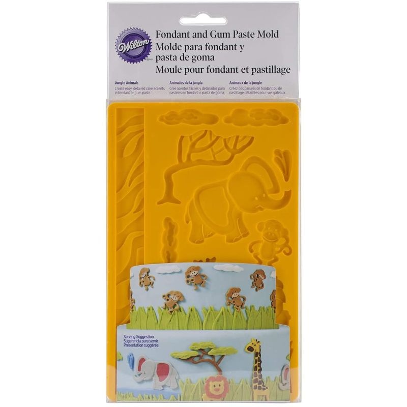 Wilton Fondant Mold Jungle Animals