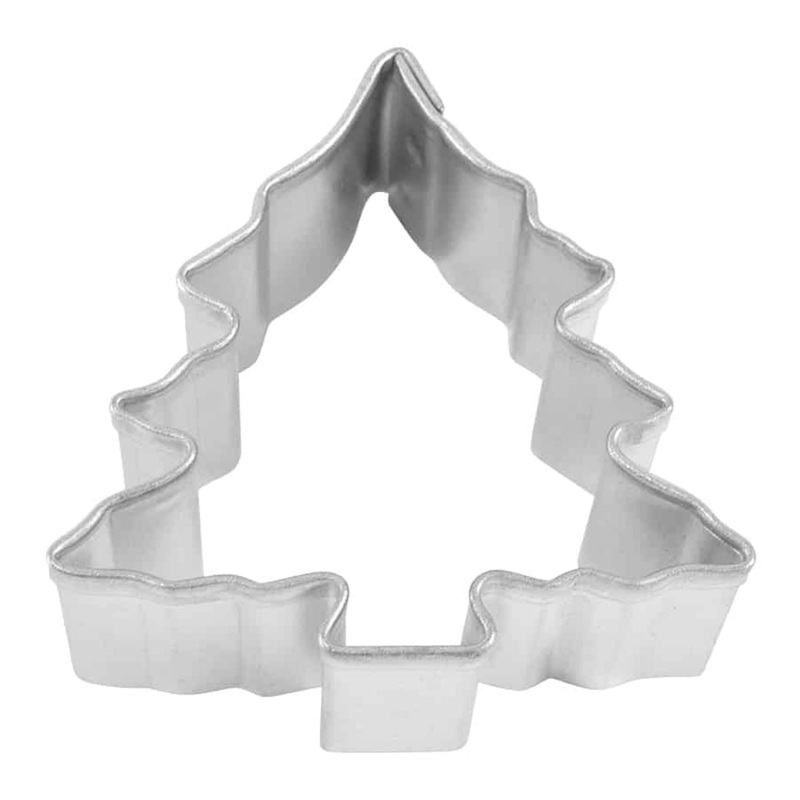 R&M Cookie Cutter Mini Christmas Tree w/Snow 1.5'