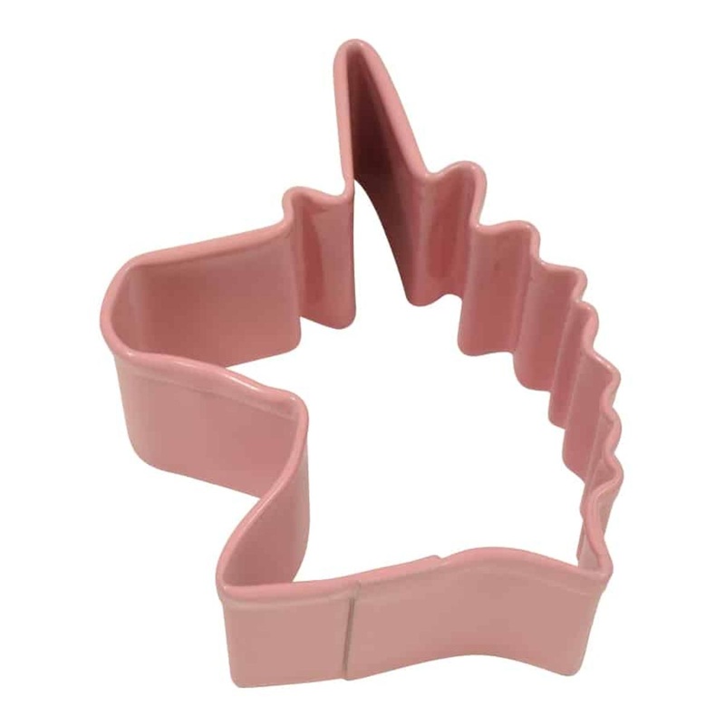 R&M Cookie Cutter Mini Unicorn Head Pink 1.75'