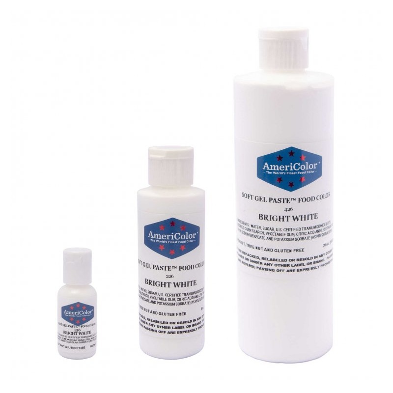 Americolor Soft Gel Paste Bright White & Greys