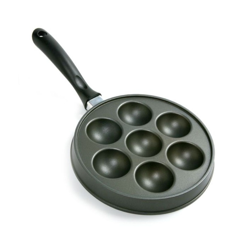 Norpro Nonstick Stuffed Pankcake Pan, Munk/Aebelskiver