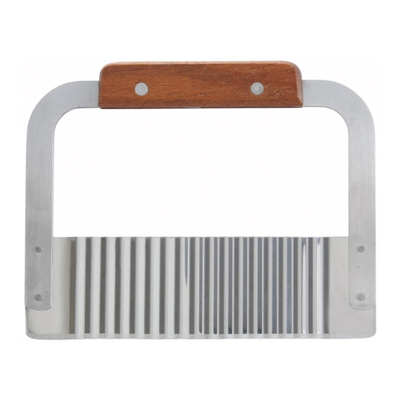 Winco Stainless Steel Serrator w/Wood Handle 7in