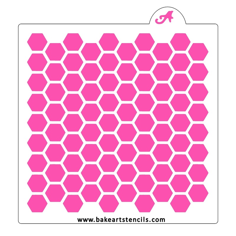 Honeycomb Pattern Cookie Stencil