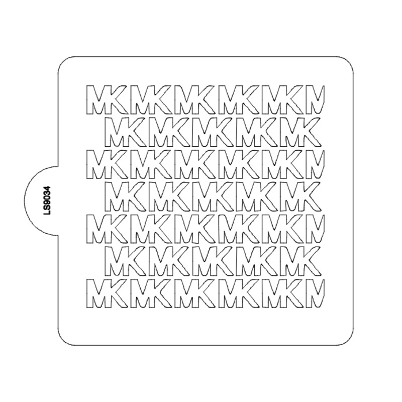 MK Pattern Cookie Stencil