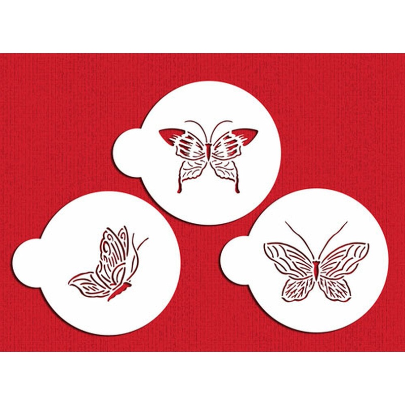 Butterflies Cookie Stencil