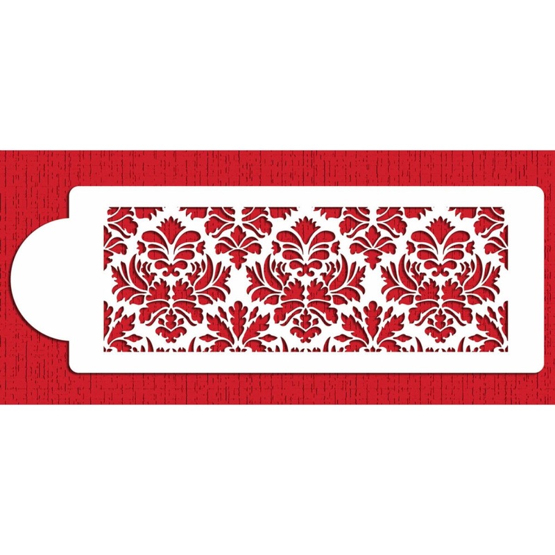 Damask Side Cake Stencil