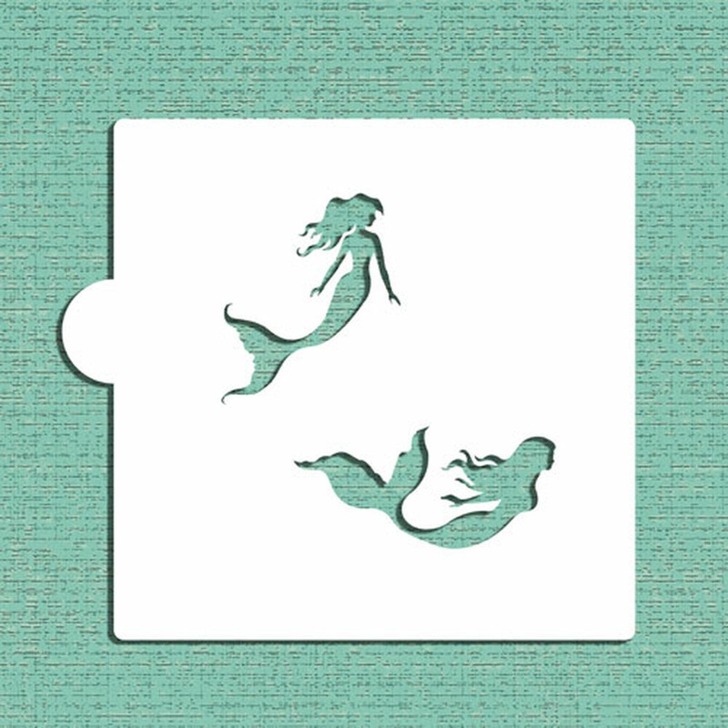 Mermaids Cookie Stencil