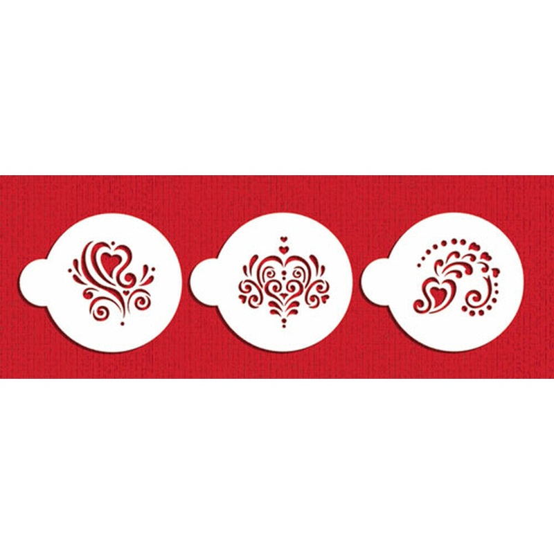 Mini Amore Cupcake Set Cake Stencil