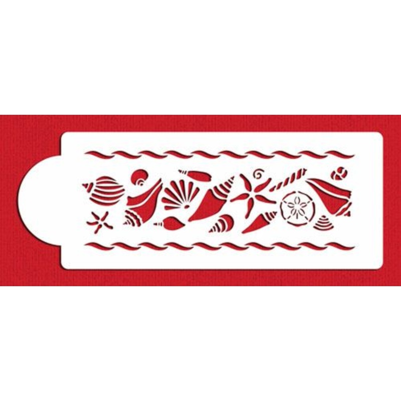 Shell Variety Cake Stencil